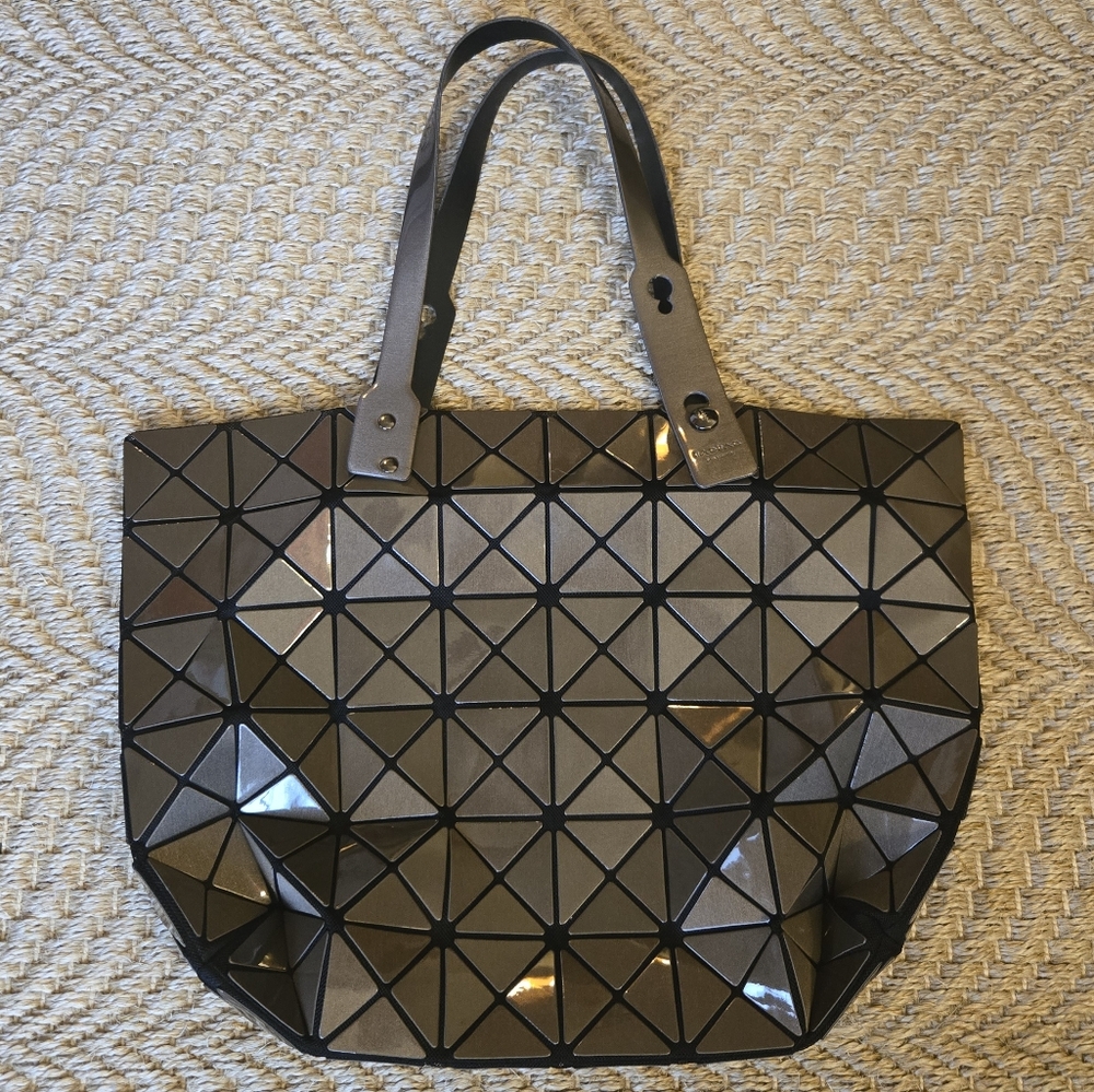 Issey Miyake Bao Bao Brown Geometric Tote Bag